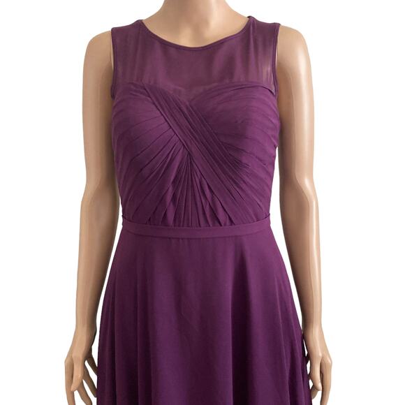 Azazie Halter Dress Womens 4 Purple Grape Long Gown Formal Floor Length - Picture 7 of 13
